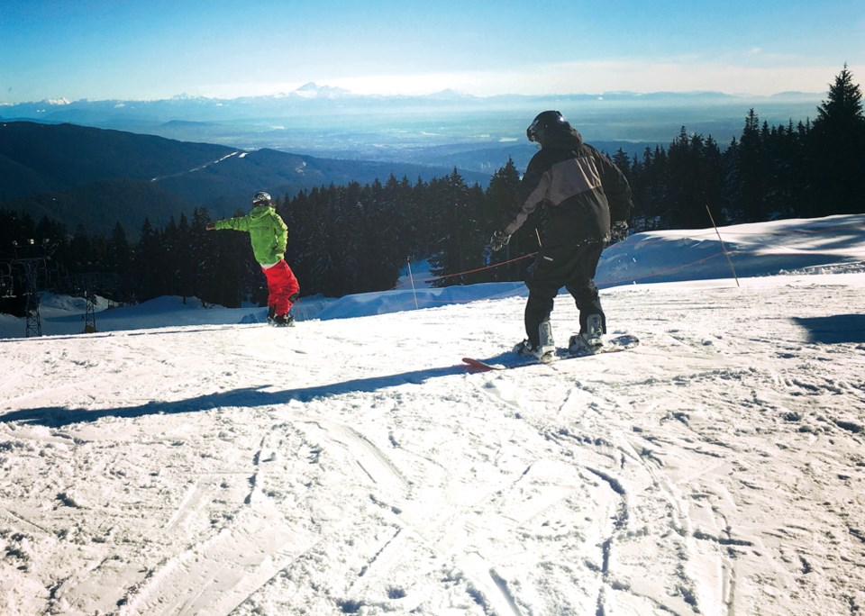 snowboarding