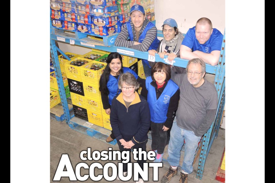 After 27 dedicated years, Margaret Hewlett (front) is packing her last bag of essential items and calling it a career at the helm of the Richmond Food Bank