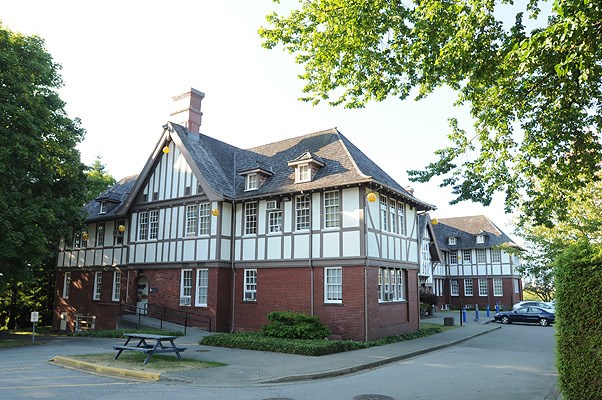 Vancouver's heritage registry lists the Fairmont Academy, a Tudor Revival-style building constructed in 1914, a building of primary significance.