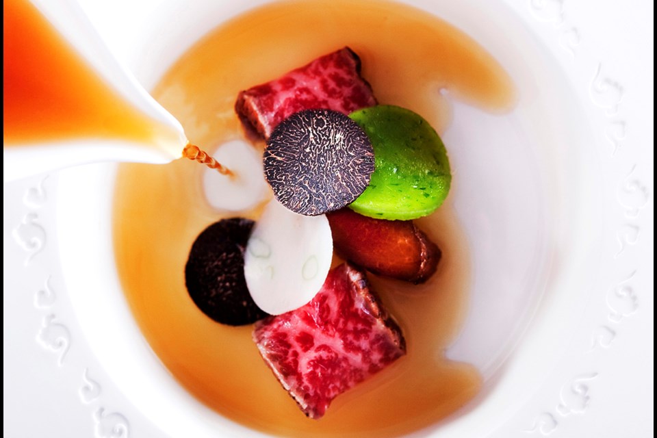 Alvin Leung's Saga Wagyu at Bo Innovation in Hong Kong is one of the dishes that earned the restaurant its three Michelin stars.