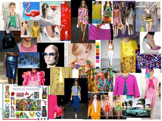 Stylist Nicolette Anderson mood board for her collection at Eco Fashion Week.