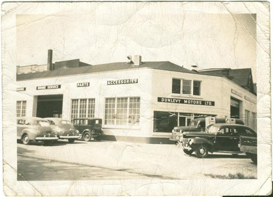 Dunlevy Motors at East Cordova and Gore.