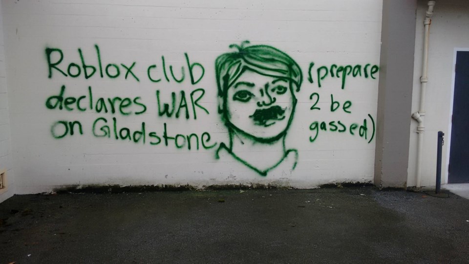 graffiti gladstone racism