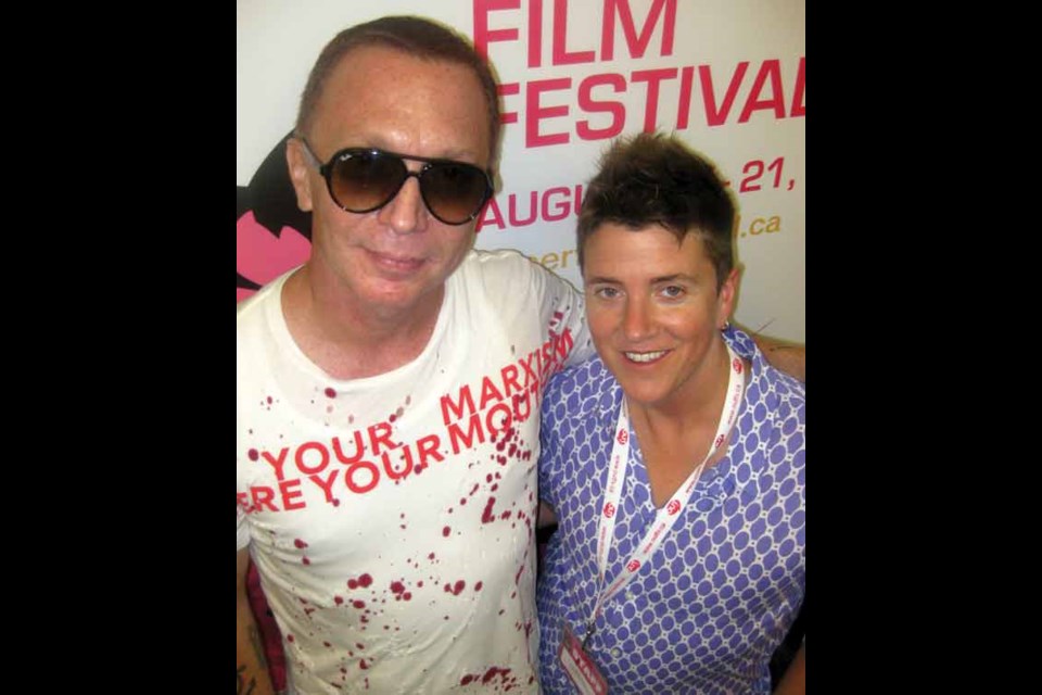 Executive director Drew Dennis feted avant-garde filmmaker Bruce LaBruce at the 鶹ýӳQueer Film Festival Gala opener.