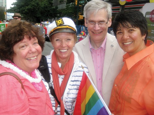 Coming out to Pride, interim NDP leader Nycole Turmel joined Libby Davies, Bill Siksay and Mable Elmore for her first public event as acting leader of the opposition.