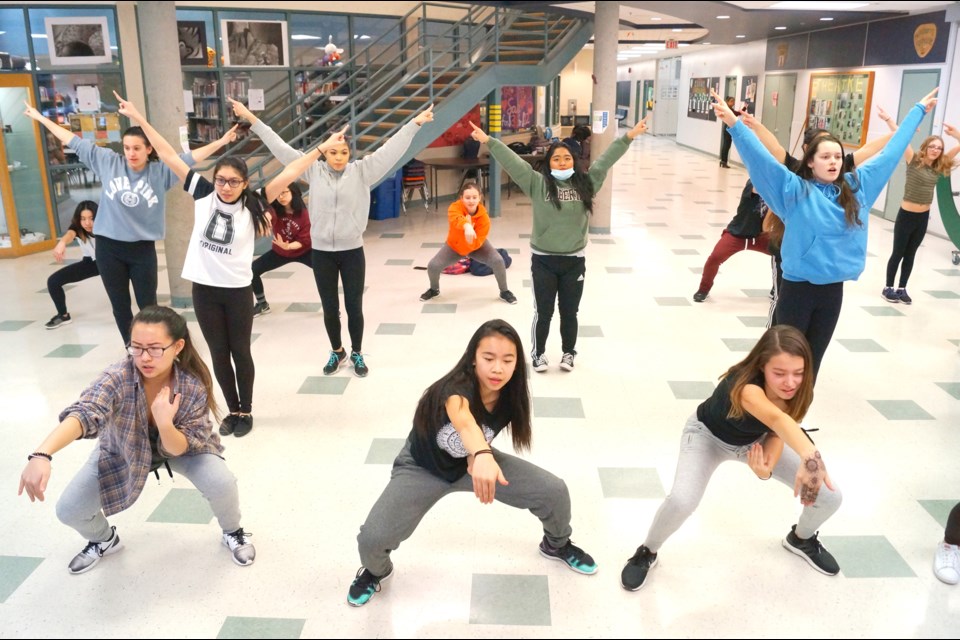 McRoberts secondary choreographer Rhea Casido says the audience is in for a thrill when the school’s ‘mega crew’ leaps into action during their Education Week set. Photo by Graeme Wood/Richmond News