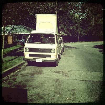 Mark Cothey and Krissy Seymour converted their Westfalia into a new bacon-focused food vending van.