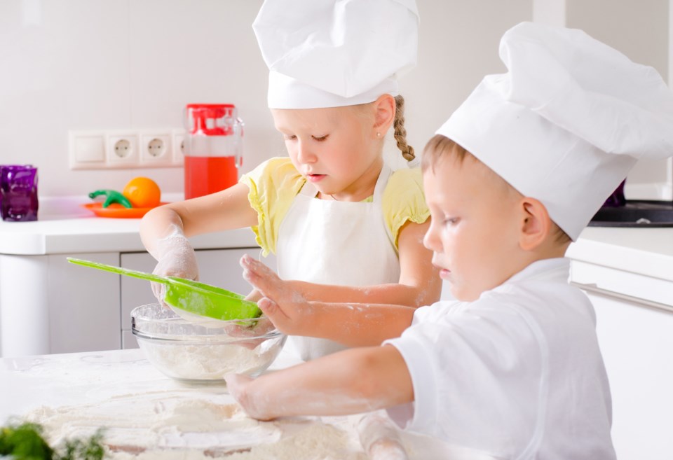 kids cooking, iStock