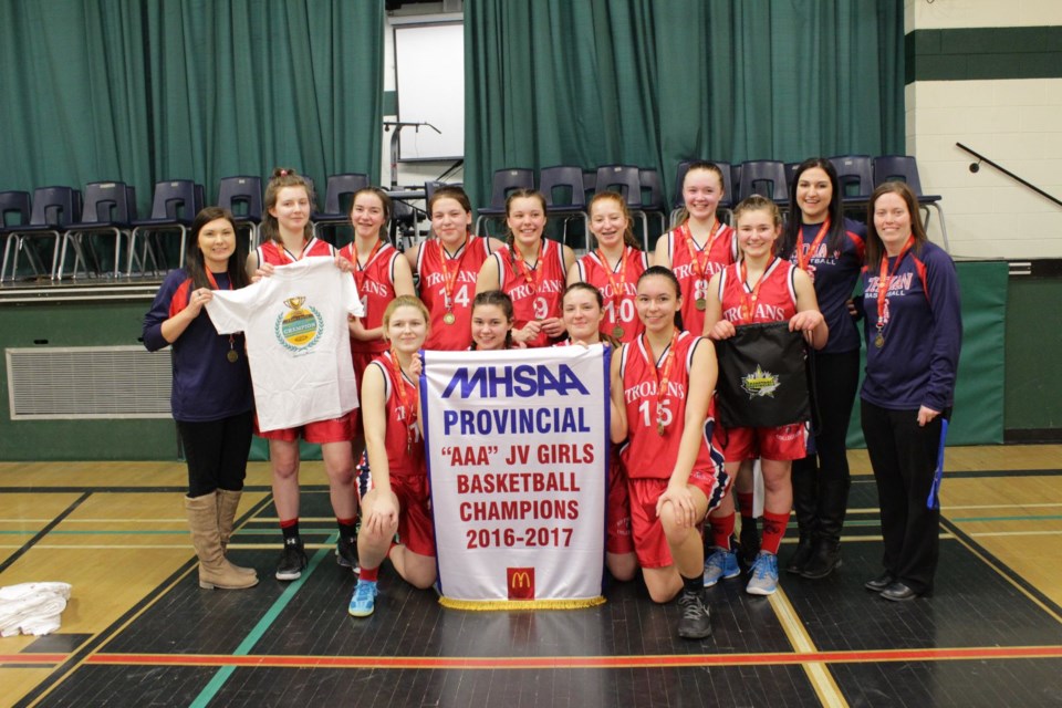 rdpc junior girls provincial basketball champions March 2017
