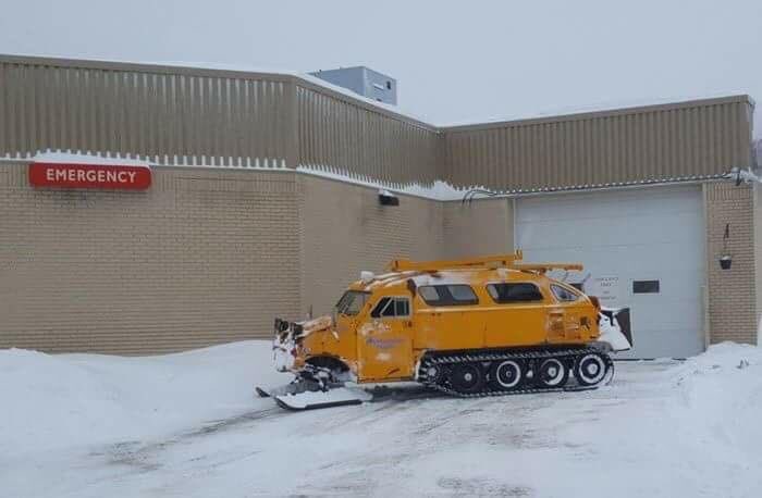 Manitoba Hydro lent Thompson Fire & Emergency Services two snowcats to use for transporting people to hospital while the blizzard that blanketed Thompson with snow for most of last week made roads impassable for many four-wheeled vehicles.