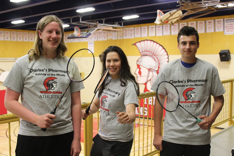 RDPC’s top athletes for May 2017 are, from left to right, Murphy Krentz, Alyssa Campbell David King