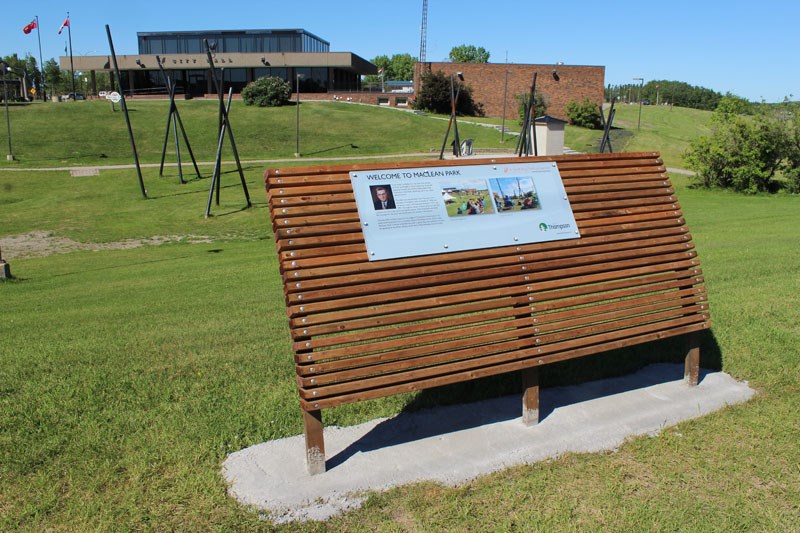 A new Spirit Way display paying tribute to MacLean Park was installed on July 7.