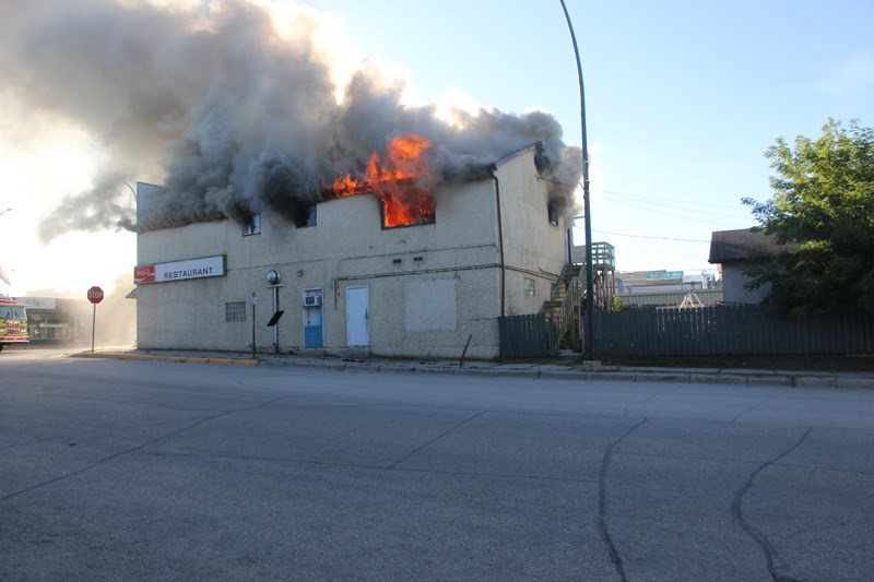 An Aug. 27 fire that damaged a building on Fischer Avenue in The Pas was deliberately set, RCMP say.