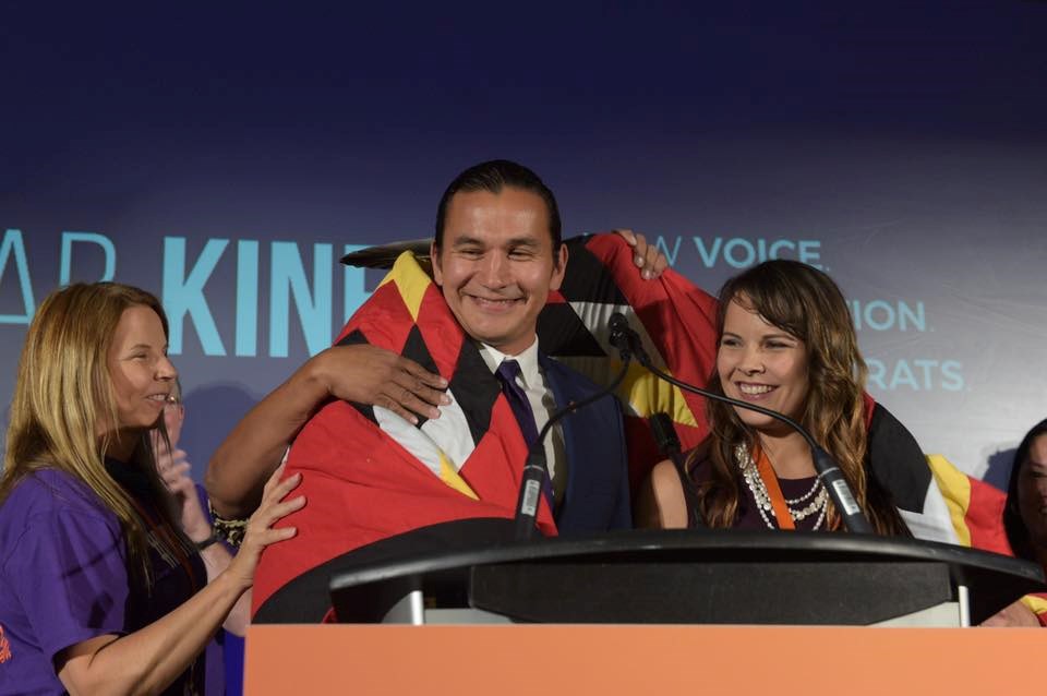 Fort Rouge MLA Wab Kinew collected 728 of 981 delegate votes to beat former Thompson MLA Steve Ashto