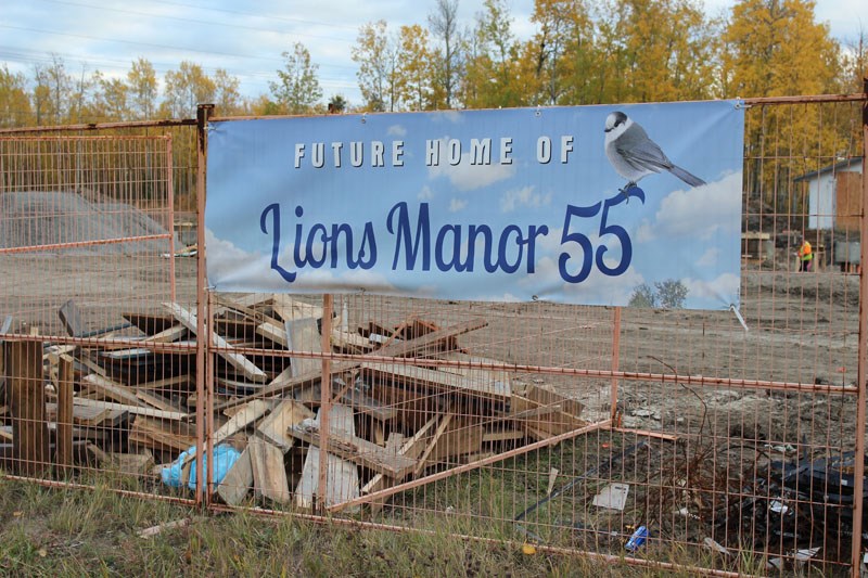 The building site for Lions Manor 55’s affordable housing project, which is located on Station Road