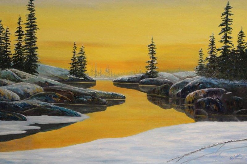 A painting from last year’s Northern Juried Art Show, which took place in Flin Flon.
