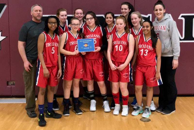 R.D. Parker Collegiate's junior girls' basketball team was undefeated at their first tournament of the year Jan. 26-27, while the boys won two of three games to end up as B side champions.