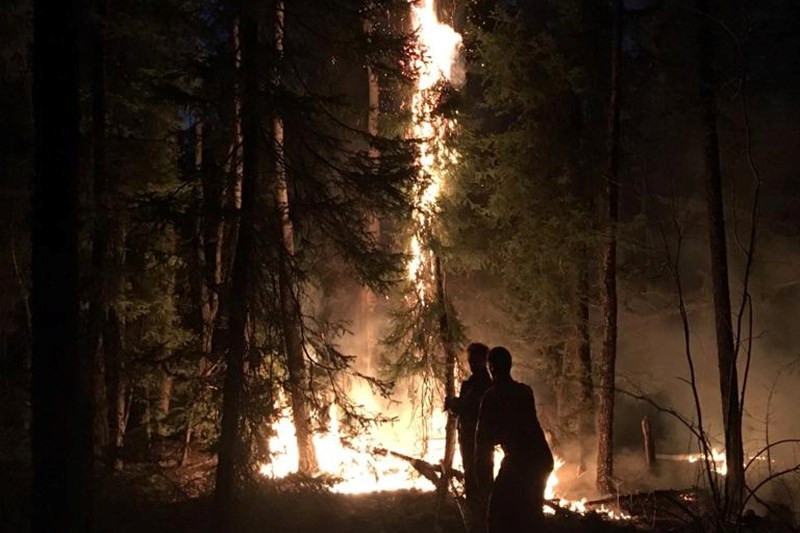 Thompson fire crews were alerted to a wildfire in the bush near Eastwood around 12 a.m. May 24, and didn’t get the blaze under control until 1:30 p.m. in the afternoon.