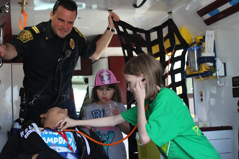 Members of Thompson Fire & Emergency Services were on hand to provide some entertainment during Camp