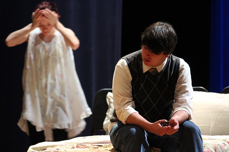 Grade 12 drama students from R.D. Parker Collegiate run through a June 15 dress rehearsal for their