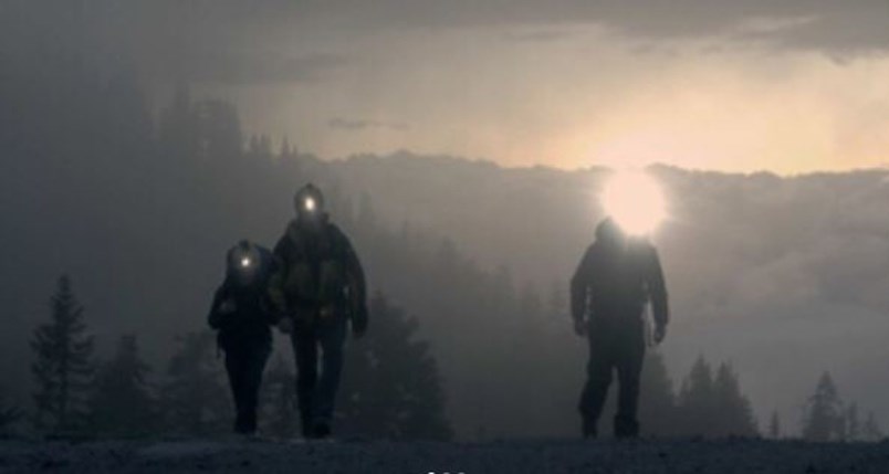 Members of North Shore Rescue make their way to Black Mountain in West Vancouver.