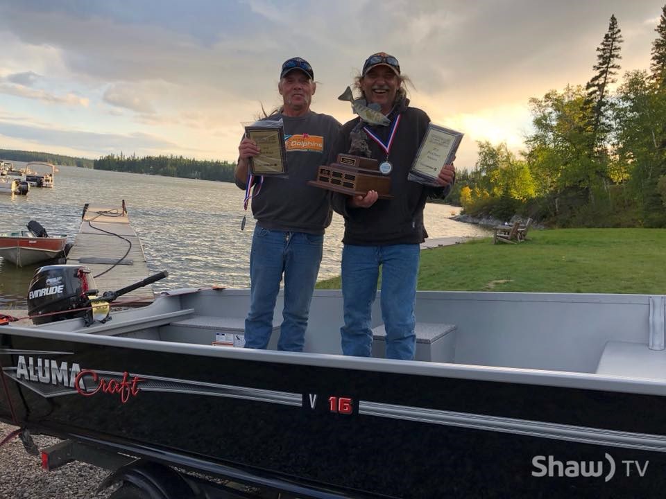 Wayne Skwarchuk and Russell Boxell of Thompson were the winners of the Kickerfish 2018 Northern Mani