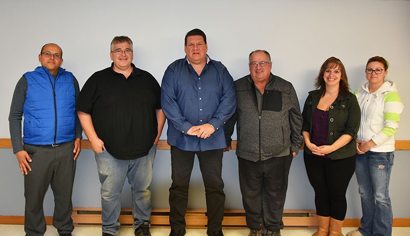 The Snow Lake Chamber of Commerce executive, from left to right: director Medhat Geloa, vice-preside