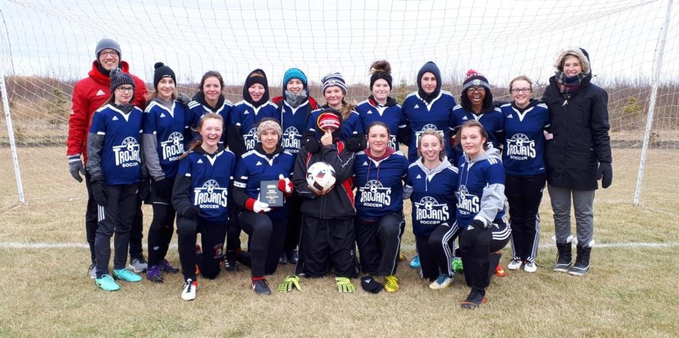 The R.D. Parker Collegiate girls’ soccer team beat Morden to win the consolation final at high schoo
