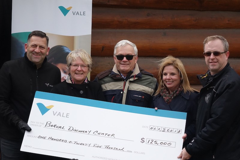 vale boreal discovery centre donation oct 3 2018