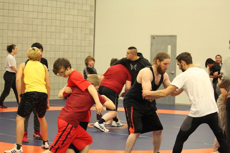 Sport Manitoba’s wrestling camp in Thompson Oct. 26−28 featured participation from kids, teens and adults.