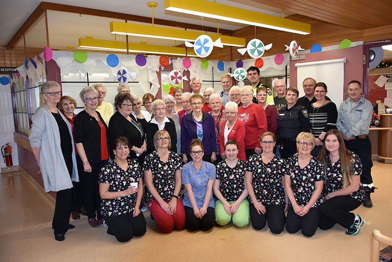 Members of the Snow Lake Hospital Auxiliary and Health Centre staff members – Dr. Michael Haldorson
