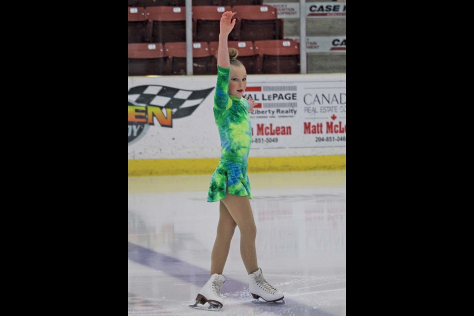 The FunSkate Jan. 4 and 5 attracted figure skaters from Manitoba and Saskatchewan. Vaida Maas travelled from Moosomin to compete in the Star 4 Free Skate.