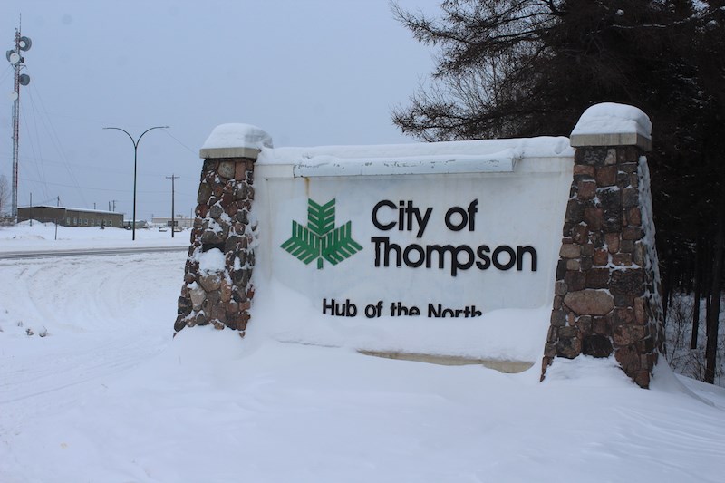 Thompson welcome sign (south)