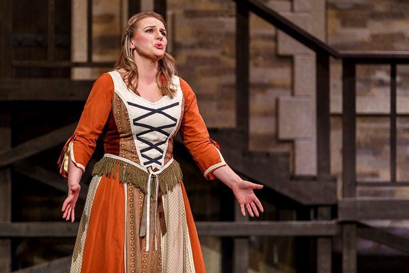 Jayne Hammond performs in a recent production of Yeomen of the Guard with the Gilbert and Sullivan S