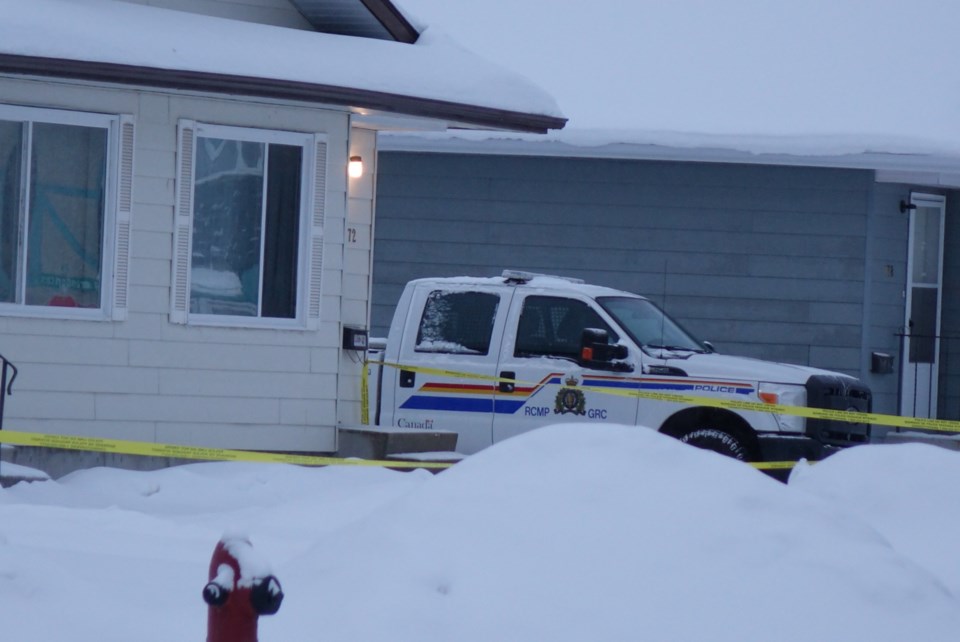 RCMP are still awaiting autopsy results before making a final determination whether a woman found de