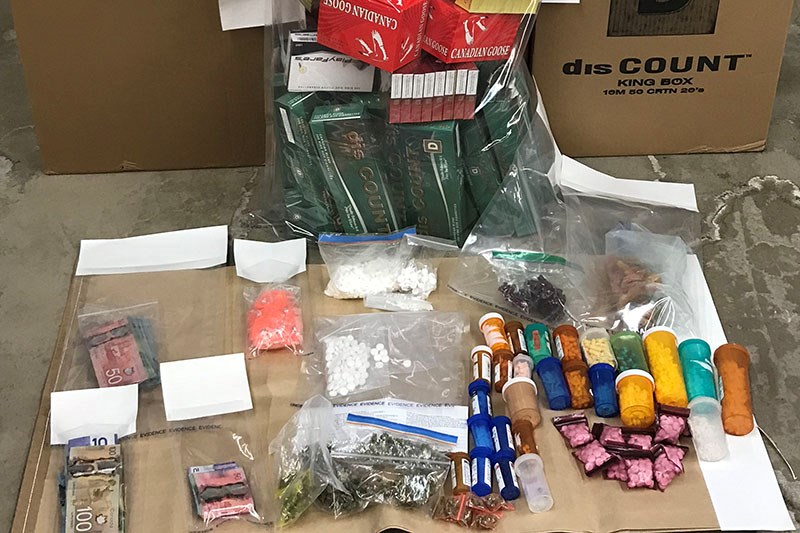 Thompson RCMP seized cocaine, marijuana, illegal cigarettes and nearly 2,000 pills after stopping a