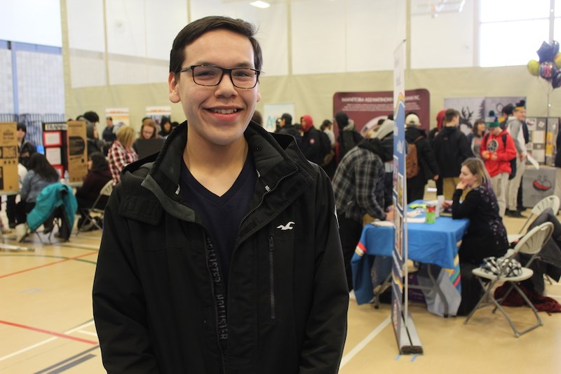Hunter Beardy was the lead organizer for Manitoba Keewatinowi Okimakanak’s Feb. 12 youth resource fair and is currently in Grade 12 at R.D. Parker Collegiate.