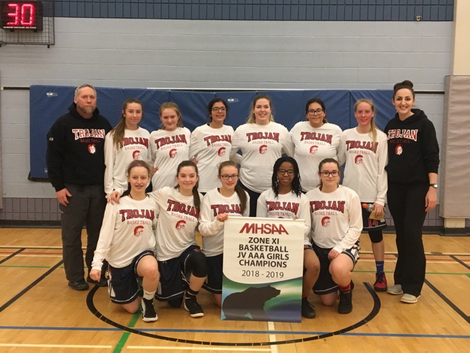 R.D. Parker Collegiate’s junior girls’ basketball team went undefeated at the Zone 11 championships