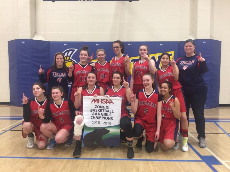 R.D. Parker Collegiate’s senior girls’ basketball team earned a spot at the provincial championships