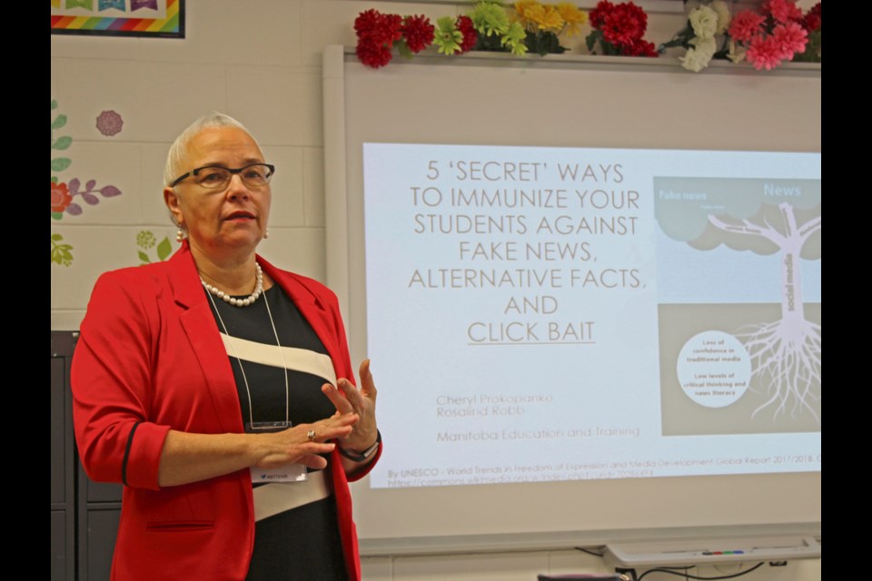 Education consultant Cheryl Prokopanko recently held a workshop in Virden on how to spot fake news. And it’s not as easy as you might think. That story next week in the Virden Empire-Advance.