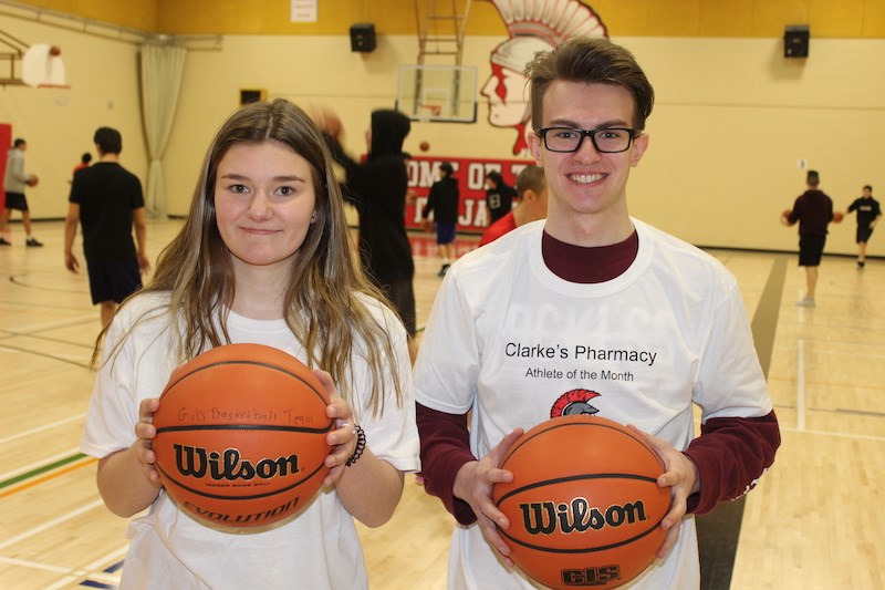Avery Ritchie and Kyle Tomchuk (RDPC's March 2019 athletes of the month)