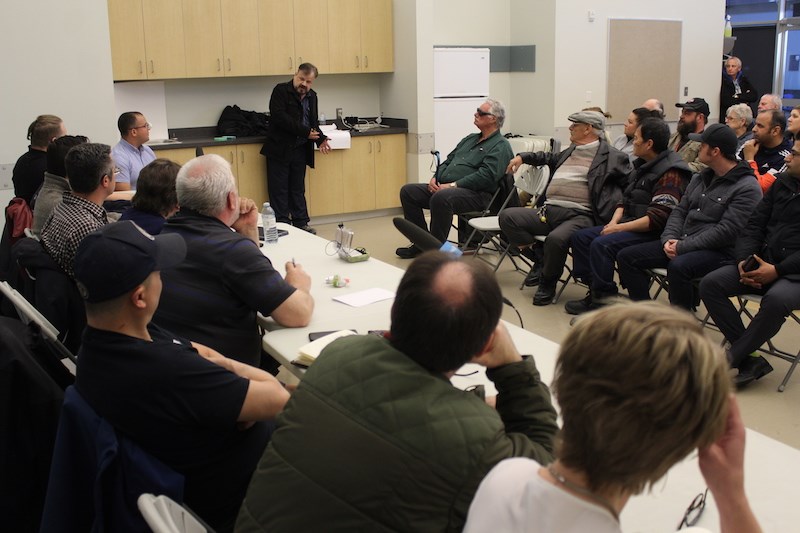NCN Thompson Bus employee Addie Colbourne spoke about why the city should invest in smaller buses and conduct its own vehicle maintenance during an April 9 meeting about public transit at the Thompson Regional Community Centre.