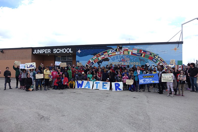Juniper School students completed their second-annual WE Walk for Water May 9 2019