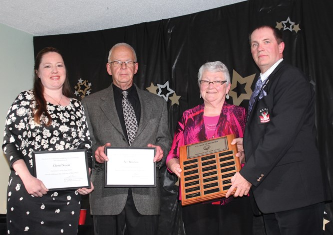 Candidates nominated for Elkhorn LUD Citizen of the Year – Cheryl Sisson, Lee Hodson and Lillian Jackson who was selected as Citizen of the Year. The presentations were made by Kevin Tutthill (right), LUD committee member.