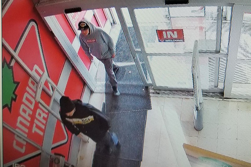 Thompson RCMP are seeking these two males in connection with a June 5 theft from Canadian Tire.