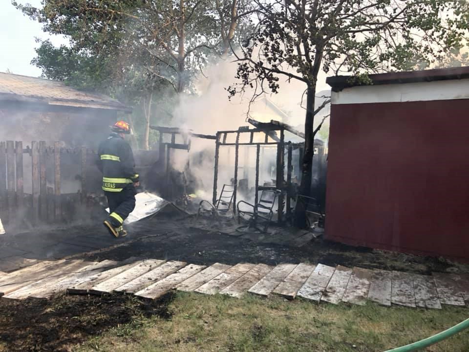 queens bay shed fire july 13 2019