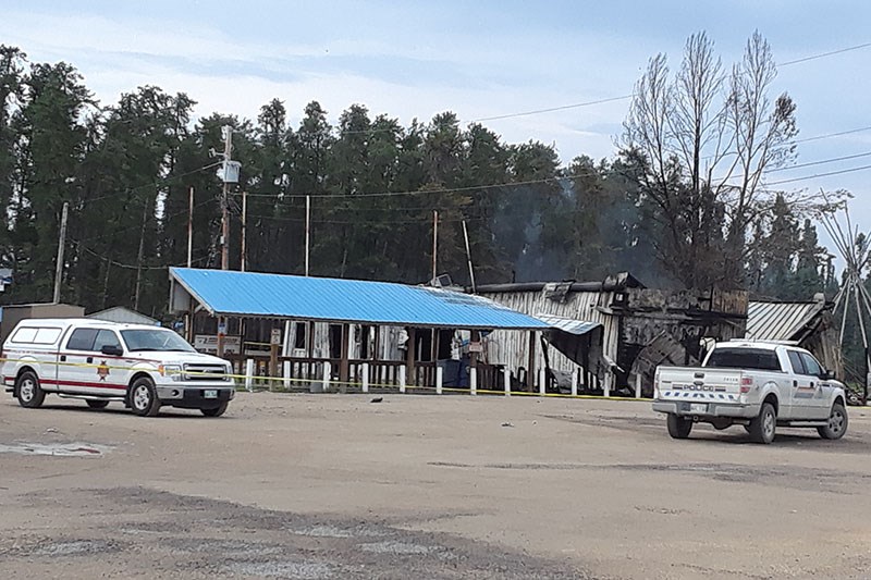 ponton service station burned down july 2018