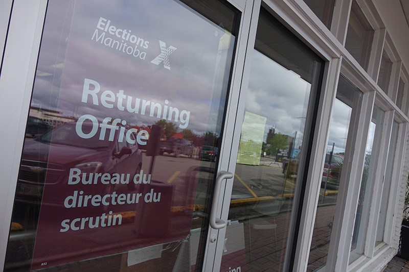 The Elections Manitoba returning office in the Burntwood Plaza on Selkirk Avenue in Thompson is gearing up for eight days of advance voting which begin Aug. 29 and continue through Sept. 5. The provincial election is Sept. 10.