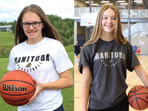 Emma Tomchuk (left) and Emma Deibert (right) qualified for Basketball Manitoba’s 2019 U16 and U17 provincial teams, respectively, back in May. The pair have a combined 13 years of experience playing this sport.
