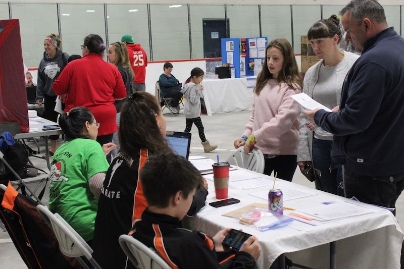 The 2019 Thompson Health and Leisure Mart featured 25 clubs, businesses and community organizations, including Thompson Midwest Karate, the Thompson Ski Club, Thompson Mommy and Baby Fitness and Pride North of 55.